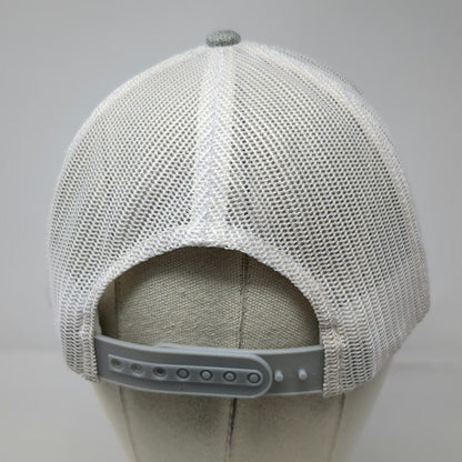 Columbia Trucker Hat Gray One Size Mesh Snapback Sportswear Logo Patch Heathered