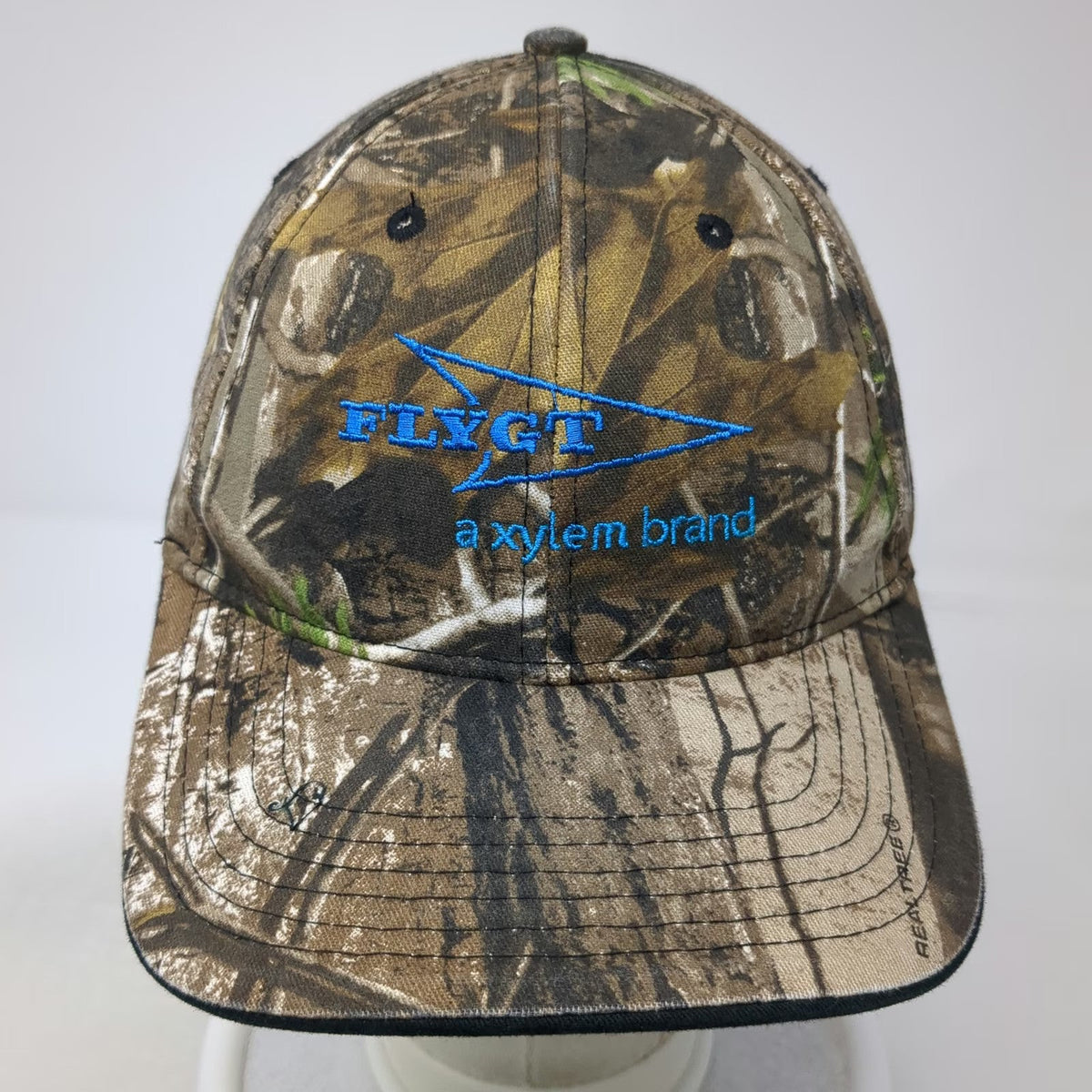 Cap America Brown Baseball Cap One Size Flygt Xylem Logo Realtree Camo Hat