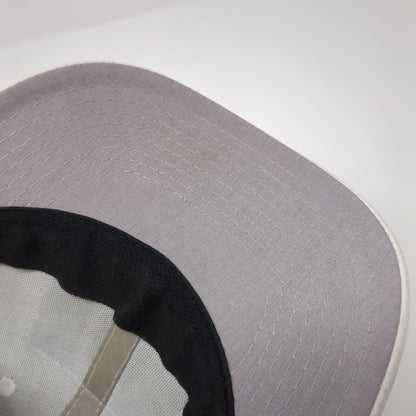 Kapalua Patch Snapback Hat White One Size Adjustable Laser Cut Pukka