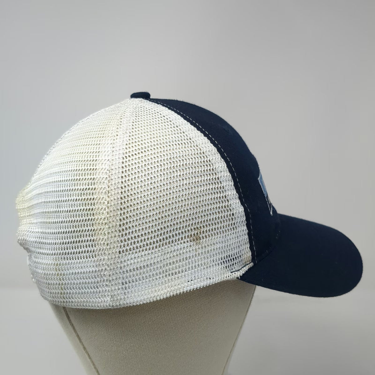 Port & Company Trucker Hat Blue One Size Waterfront Bistro Patch Mesh Snapback