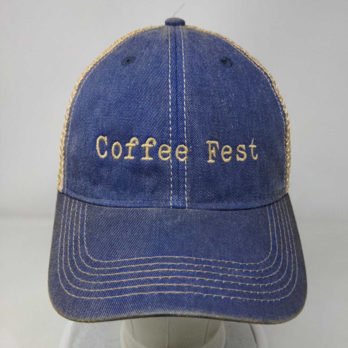 Coffee Fest Snapback Trucker Hat Multicolor One Size Embroidered Mesh Back