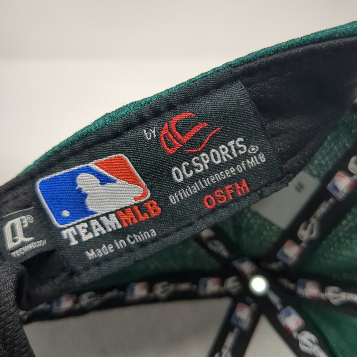 Oakland Athletics MLB OC Sports Baseball Cap Green Yellow One Size Strapback Hat