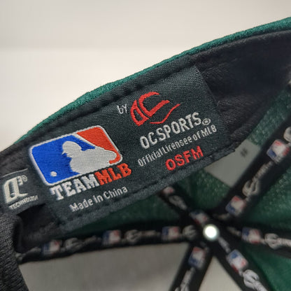 Oakland Athletics MLB OC Sports Baseball Cap Green Yellow One Size Strapback Hat