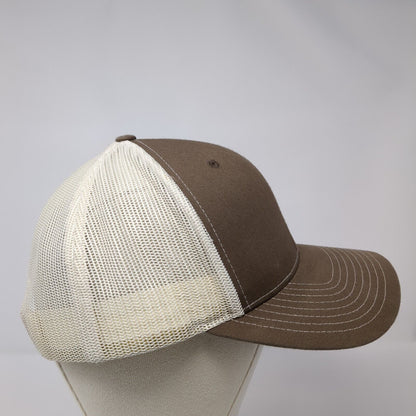 Seneca Snapback 112 Trucker Hat Brown OSFA Adjustable Mesh Back Richardson