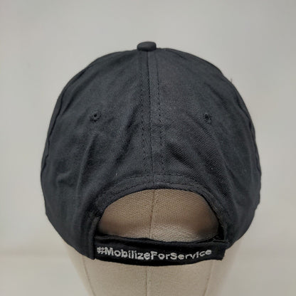 T-Mobile Strapback Hat Black One Size Adjustable Embroidered Patriotic Vented