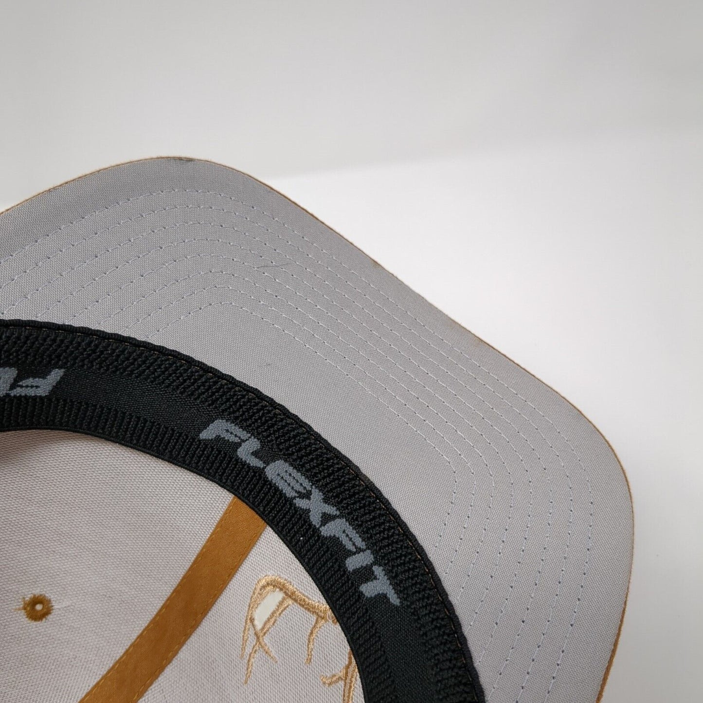 Dearson LLC Fitted Trucker Hat Brown OS Flexfit Mesh Back Embroidered Yupoong