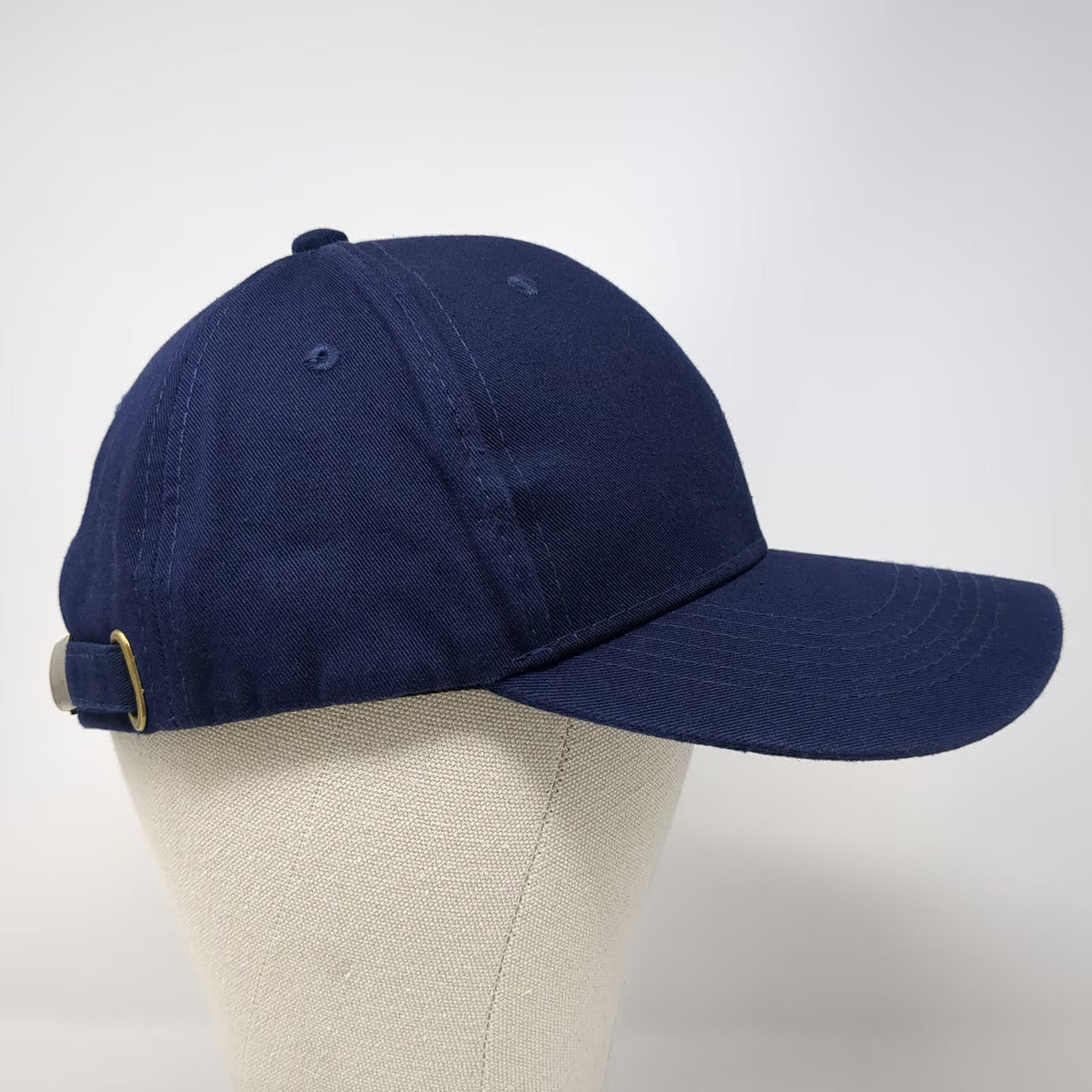 MB Mad Barn Logo Embroidered Blue Baseball Cap One Size Adjustable Slideback Hat