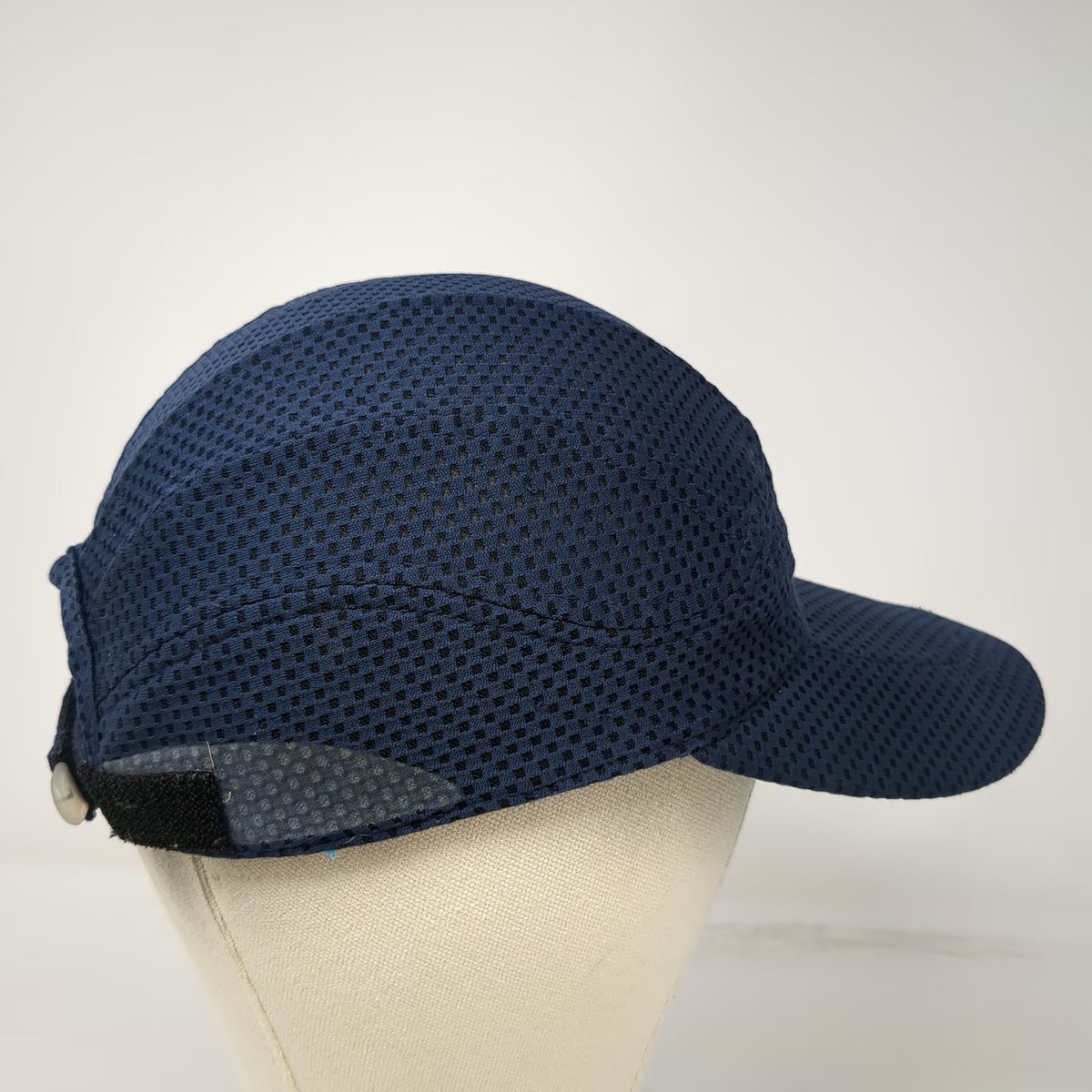 Nike Blue Gold OS Dri-FIT Mesh 5 Panel Strapback Embroidered Swoosh Hat