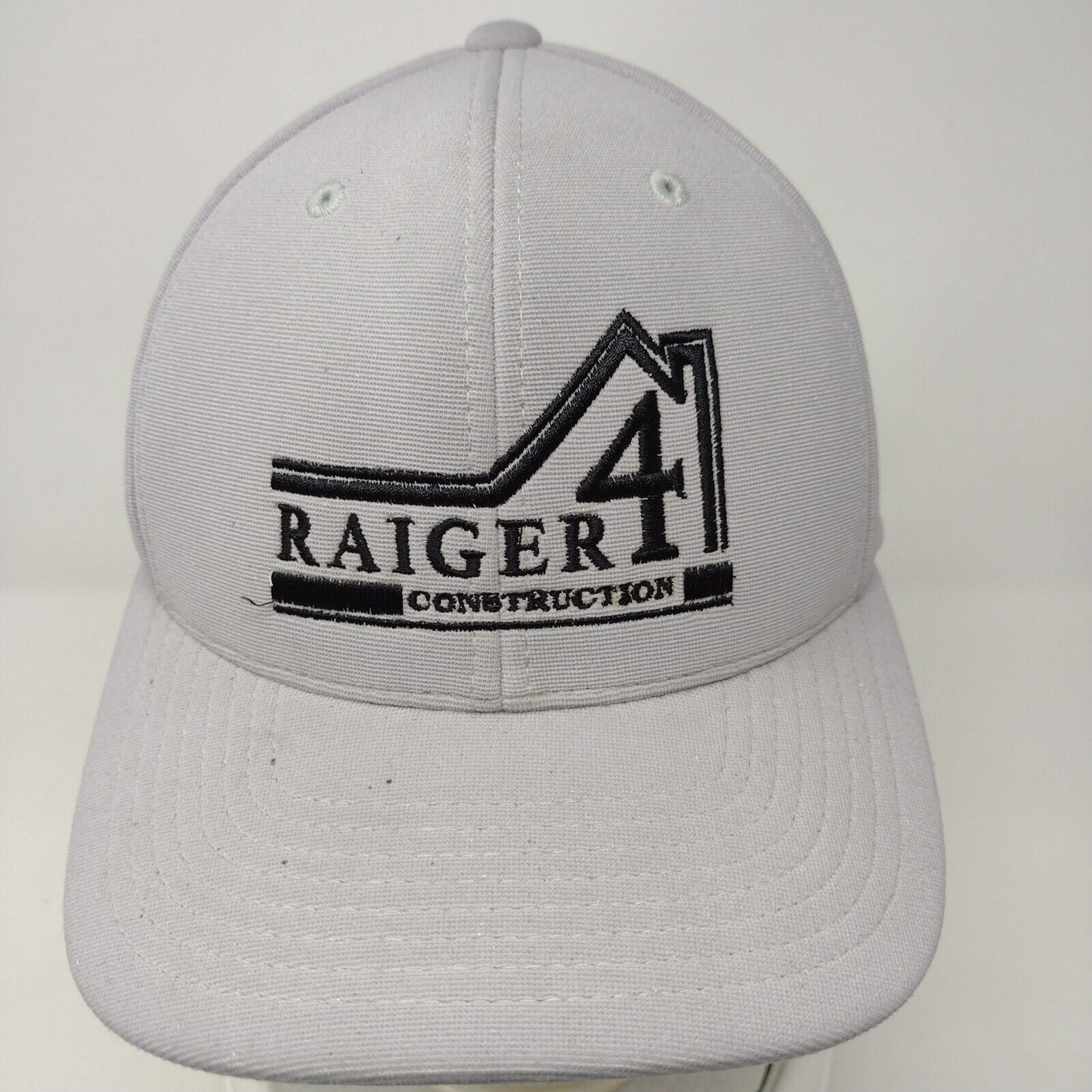Raiger4 Construction Strapback Hat Gray OSFA Adjustable M2 Pacific Headwear