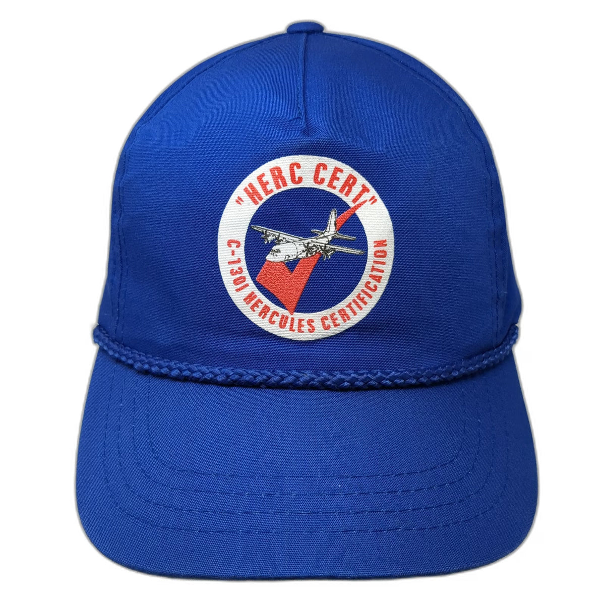 Yupoong 5 Panel Blue One Size C-130 Hercules Certification Rope Snapback Hat