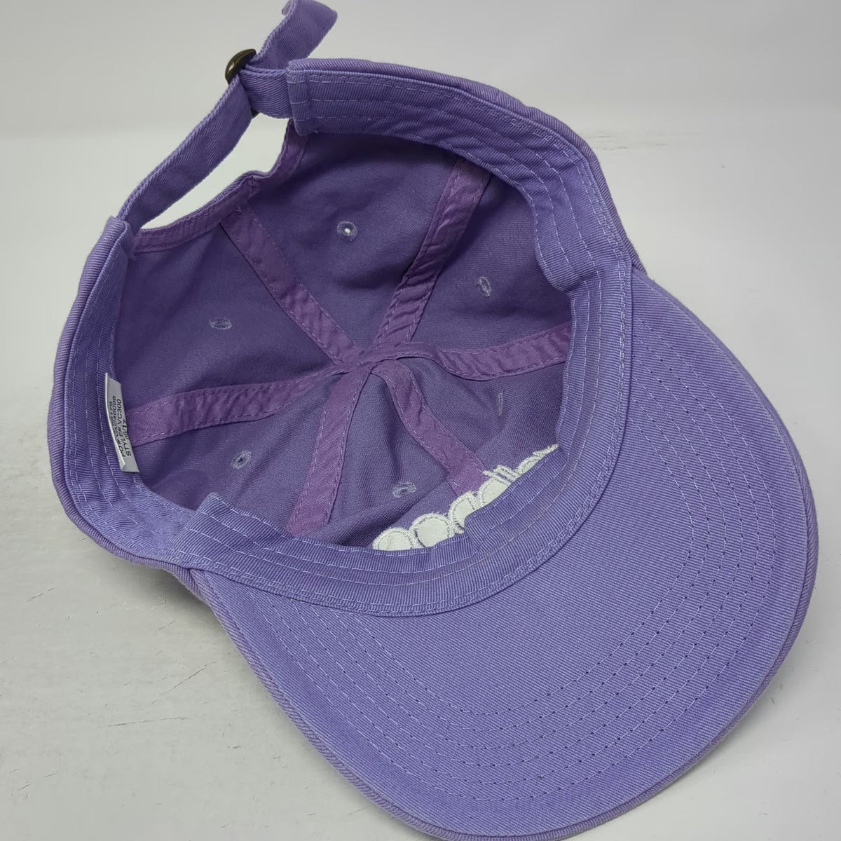 Purple Baseball Cap One Size Voodoo Logo Embroidered Adjustable Slideback Hat