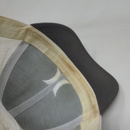 Hurley Snapback Trucker Hat Gray One Size Mesh Back Colorblock