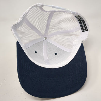 D.L. Evans Bank Patch Mesh Back Trucker Hat Blue One Size Richardson