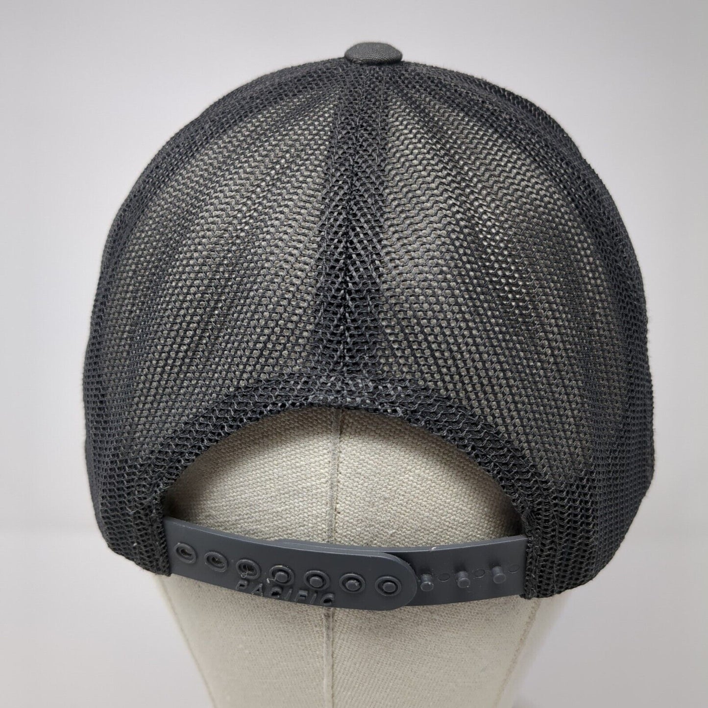 Bellaterra Snapback Mesh Back Trucker Hat Gray One Size Embroidered Logo