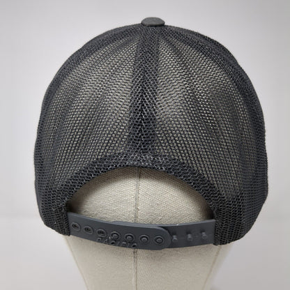 Bellaterra Snapback Mesh Back Trucker Hat Gray One Size Embroidered Logo