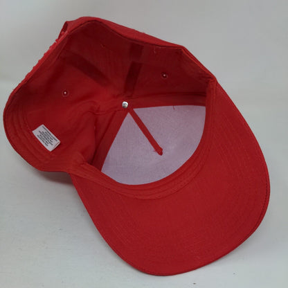 Servin' Up Sparks Lebanon Snapback Hat Red One Size Solid Adjustable
