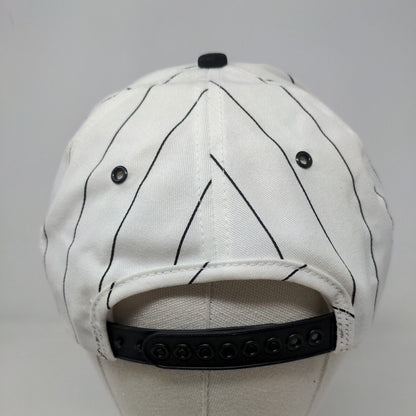 PSC Archery Men's Snapback Hat White Striped Adjustable Embroidered Logo