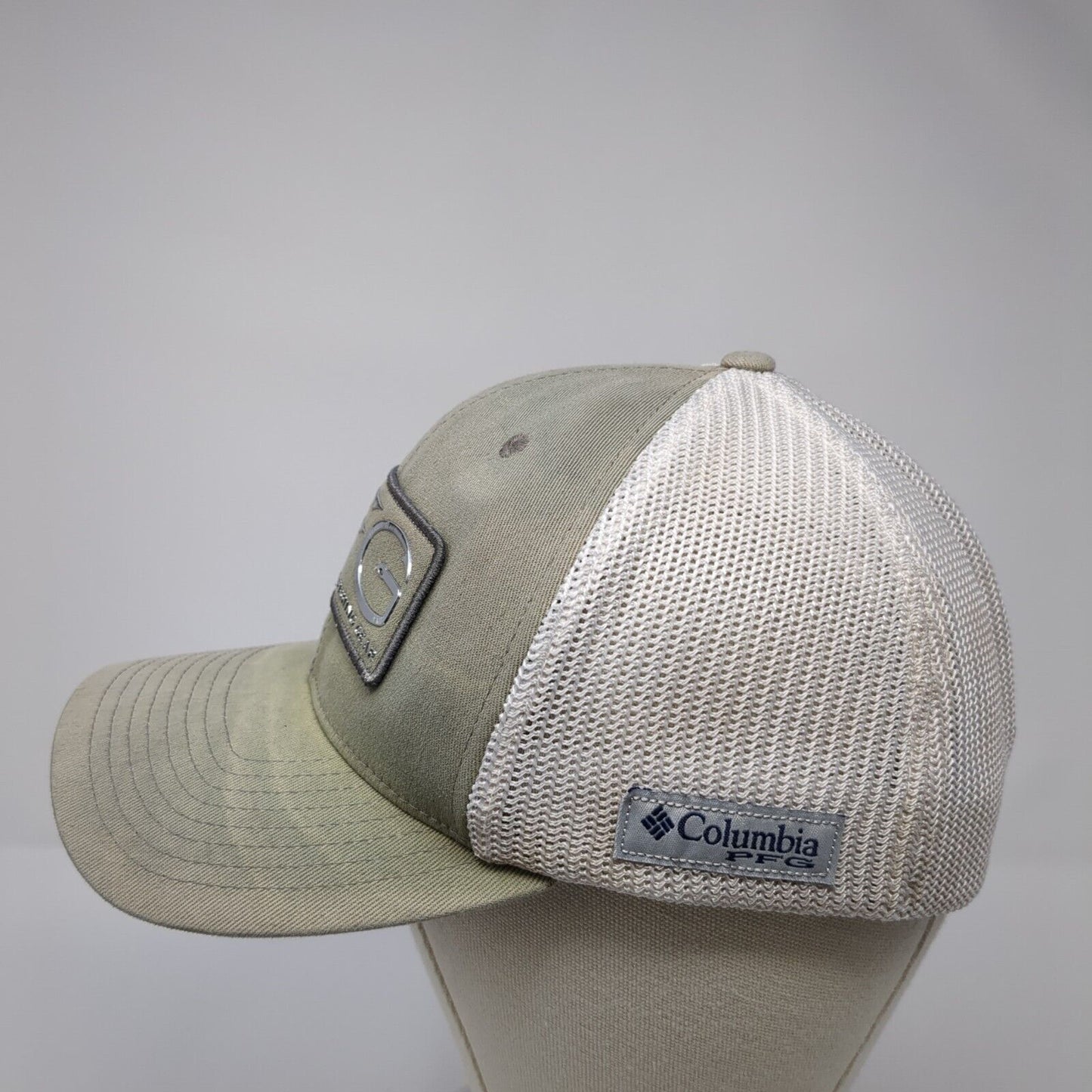 PFG Performance Fishing Gear Fitted Trucker Hat Green L/XL Mesh Back Columbia