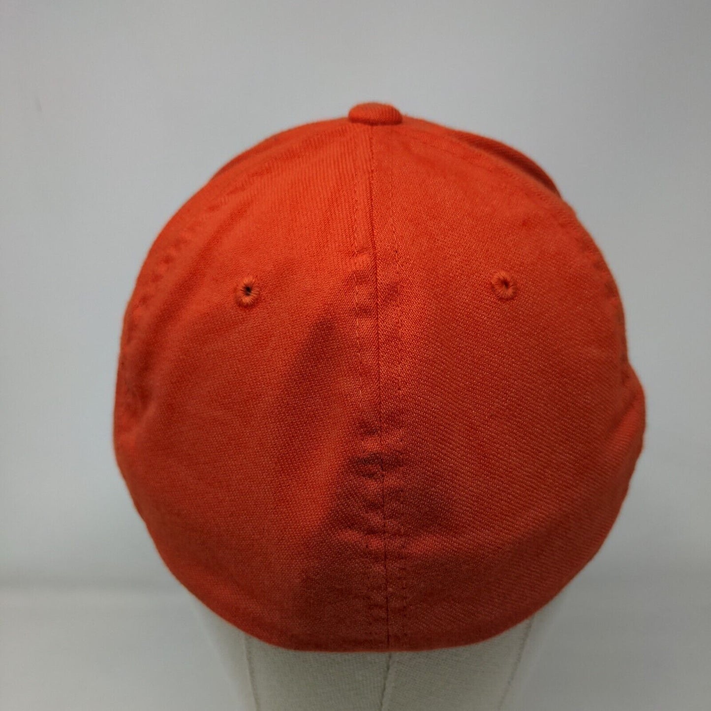 Richardson Fitted Hat Orange M/L Embroidered Vented Holes Pro 185 Flexfit