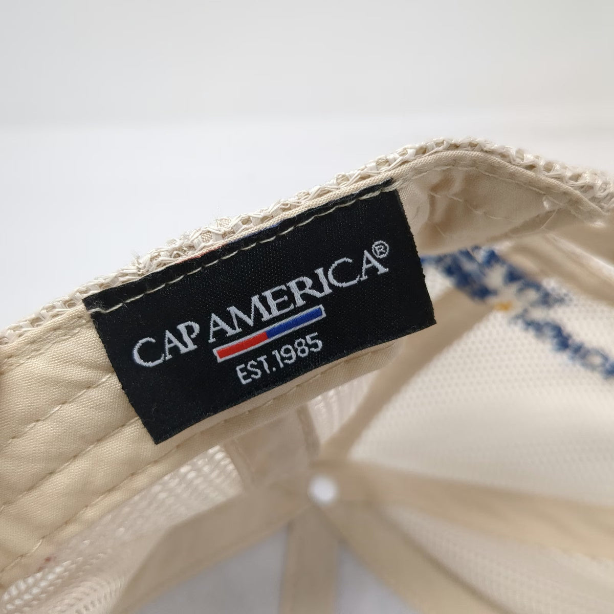 Cap America Blue Trucker Hat One Size Wreaths Across America American Flag Brim