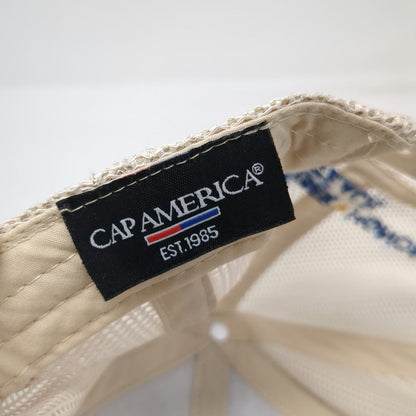 Cap America Blue Trucker Hat One Size Wreaths Across America American Flag Brim