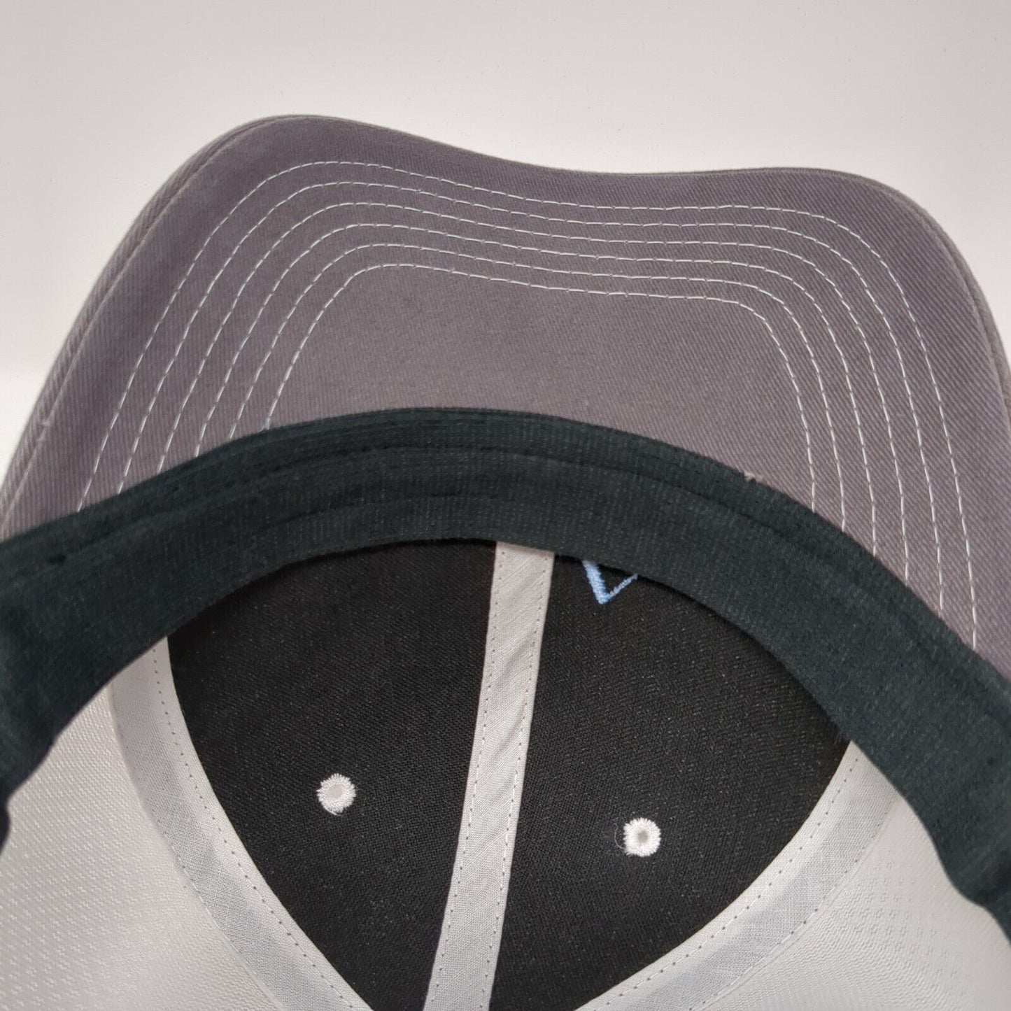 Bestbath Strapback Trucker Hat Gray One Size Adjustable Embroidered Mesh Back