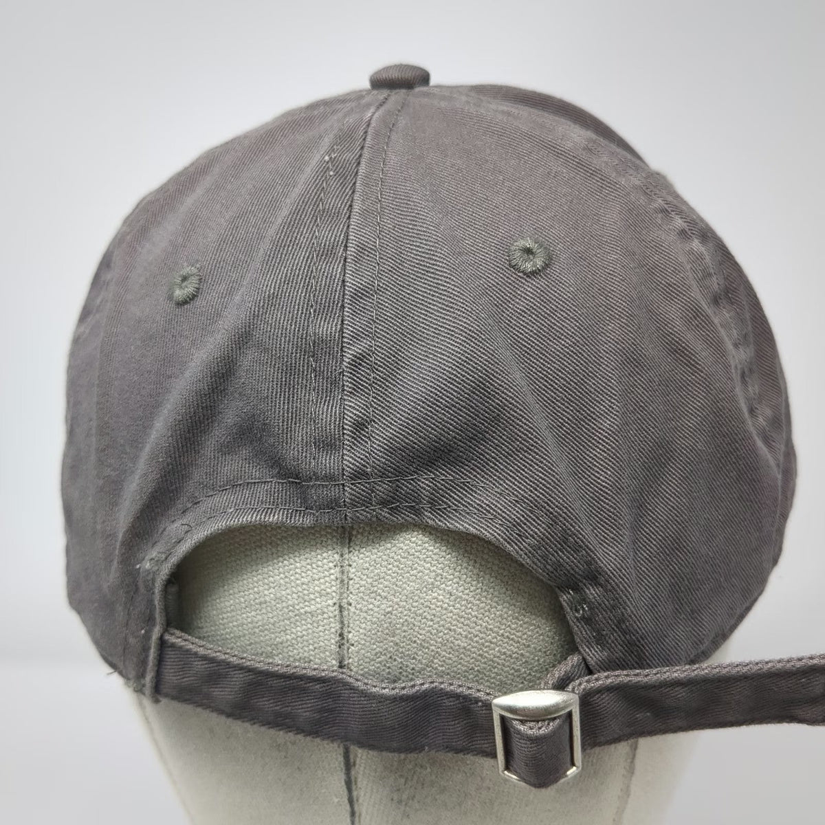 The NASH Collection Baseball Cap Gray One Size Embroidery Slideback Curved Hat