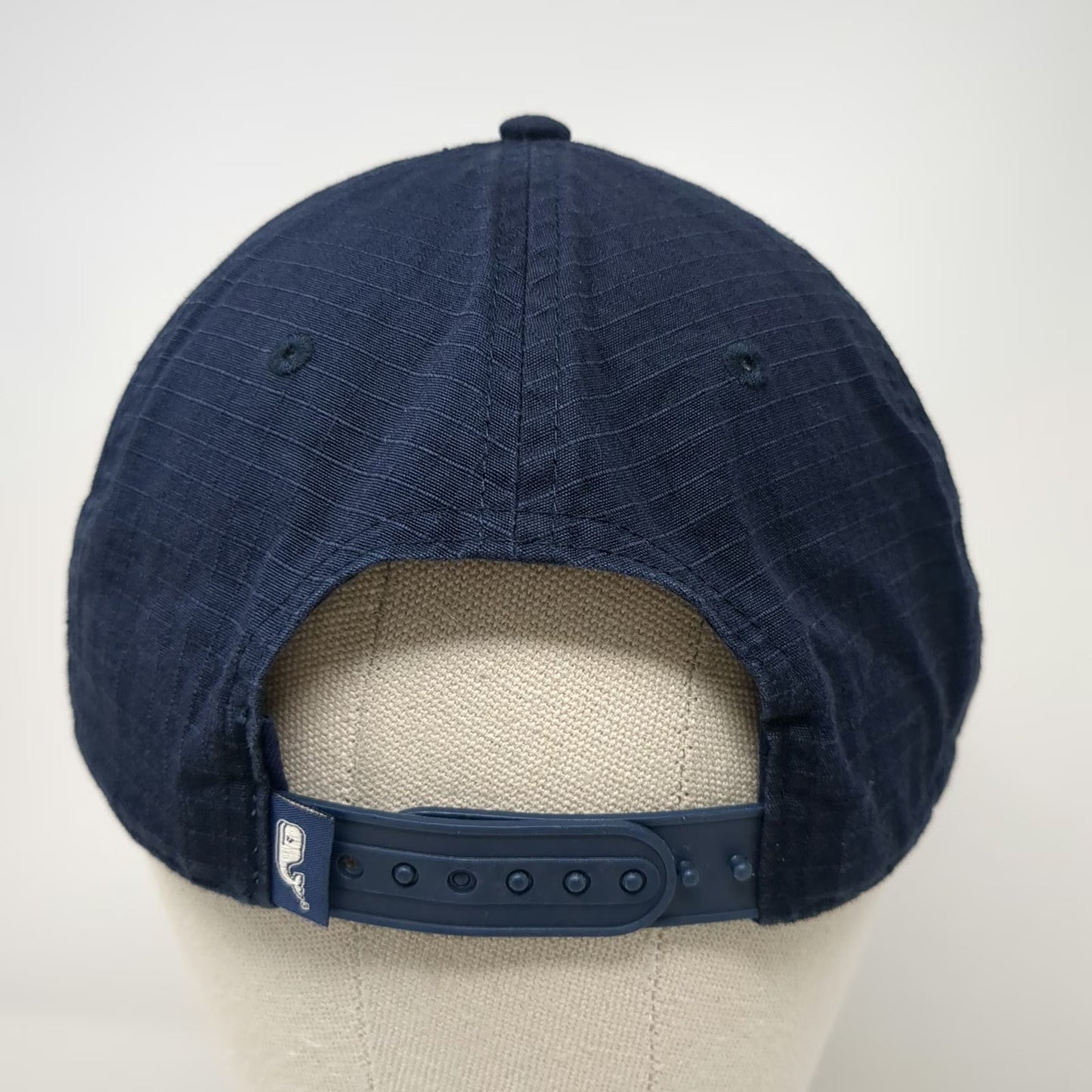 Vineyard Vines Snapback Blue One Size Rope Cotton Whale Patch Script Logo Hat