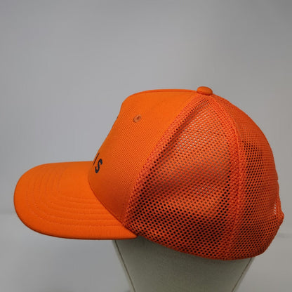 Canis Trucker Hat Orange One Size Mesh Snapback Wolf Logo Be The Wolf Hunting