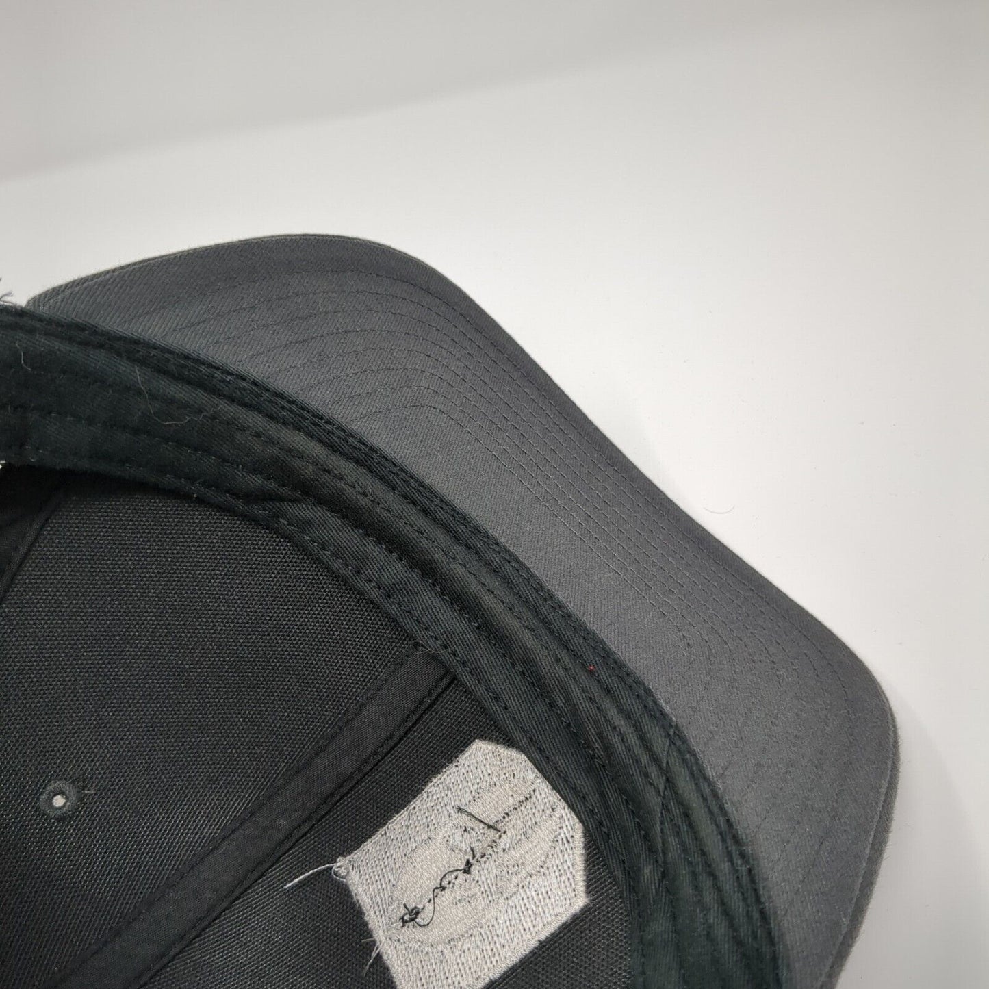 FMT Snapback Mesh Back Trucker Hat Gray One Size Embroidered Logo