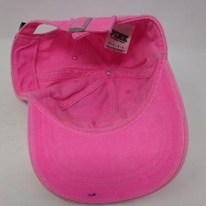 PINK NATION Slideback Hat Pink One Size Adjustable Embroidered Victoria's Secret