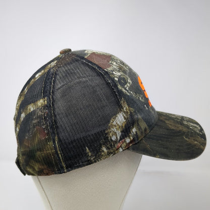 HitWear Baseball Cap Green One Size Orange Camo Ski Camelback Mesh Strapback Hat