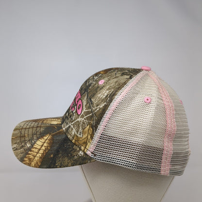 Camo Girl Snapback Trucker Hat Multicolor OS Adjustable Mesh Back Embroidered