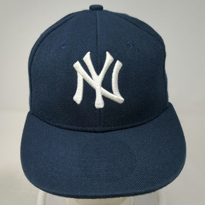 New York Yankees MLB Premium Headwear Blue Baseball Cap 6 7/8 Fitted Flat Brim