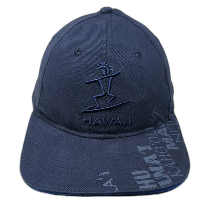 Surfware Hawaii Baseball Cap Blue One Size Maui Kauai Island Surfer Allover Hat