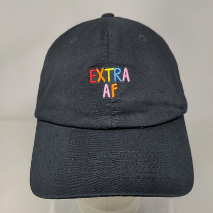 Extra AF Slideback Hat Black OSFA Adjustable Embroidered 4350 District