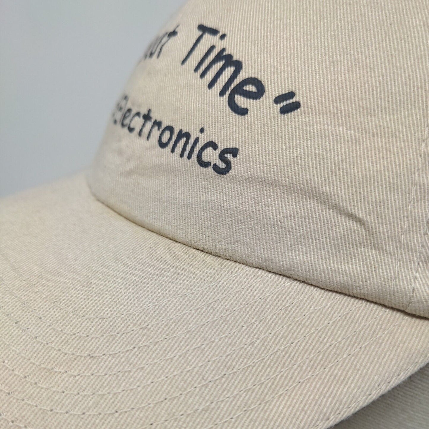 About Time PC & Electronics Slideback Hat Tan OSFA Adjustable Vitronic