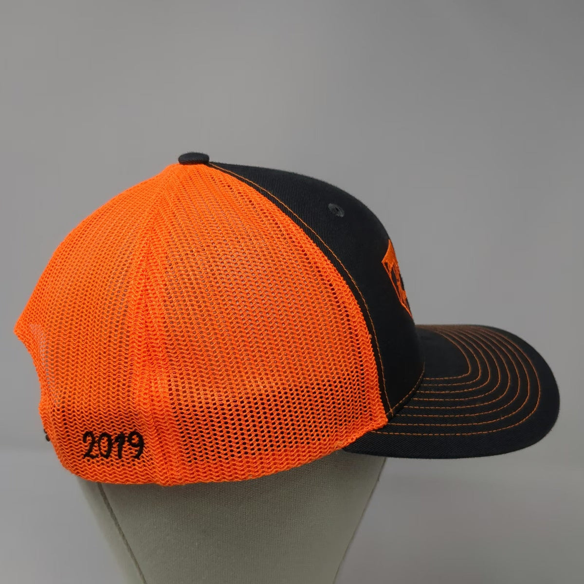 Richardson Trucker Hat Black Orange One Size Nevada Chukar Foundation 2019 Mesh