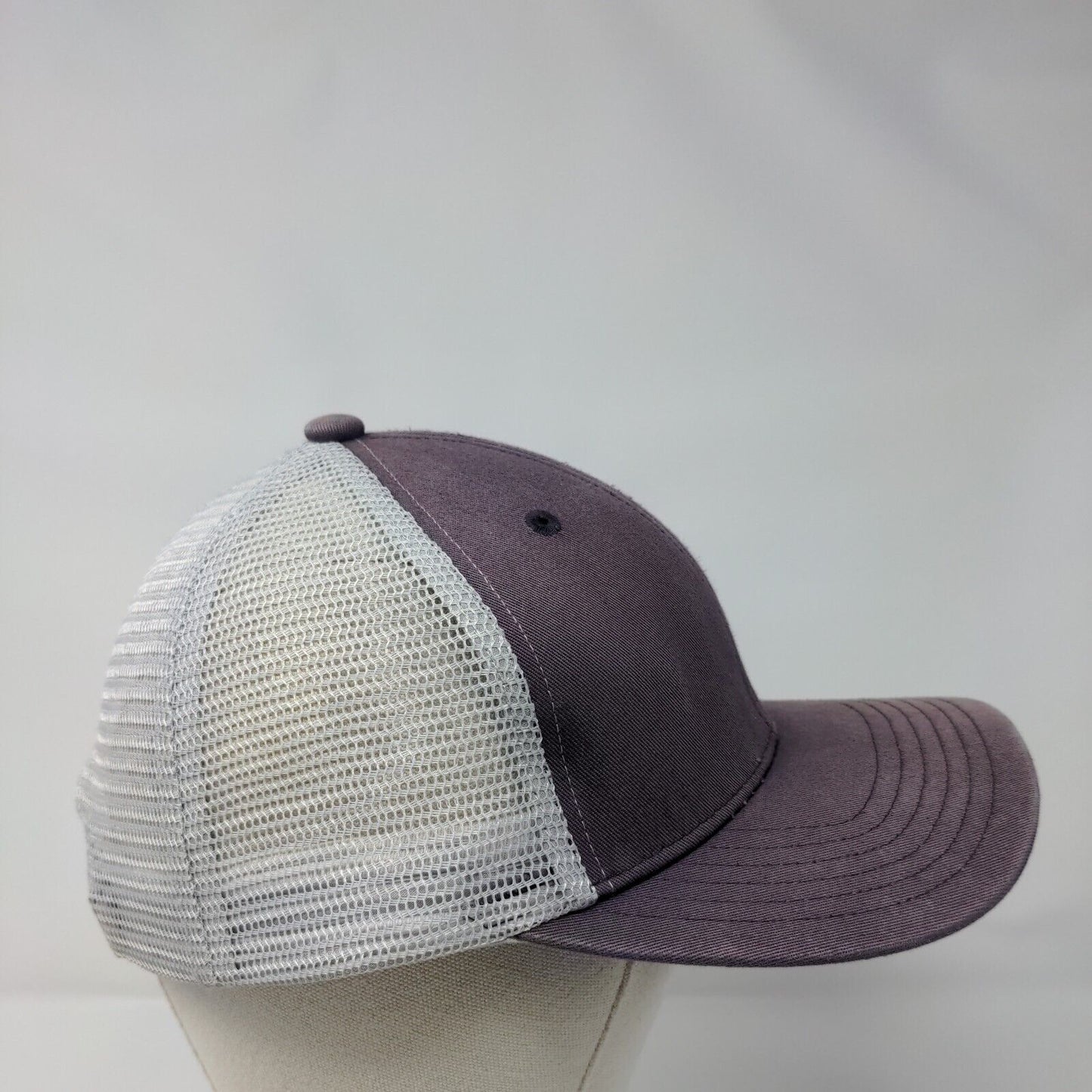 IMC Idaho Materials & Construction Snapback Trucker Hat Blue OSFA Mesh Back