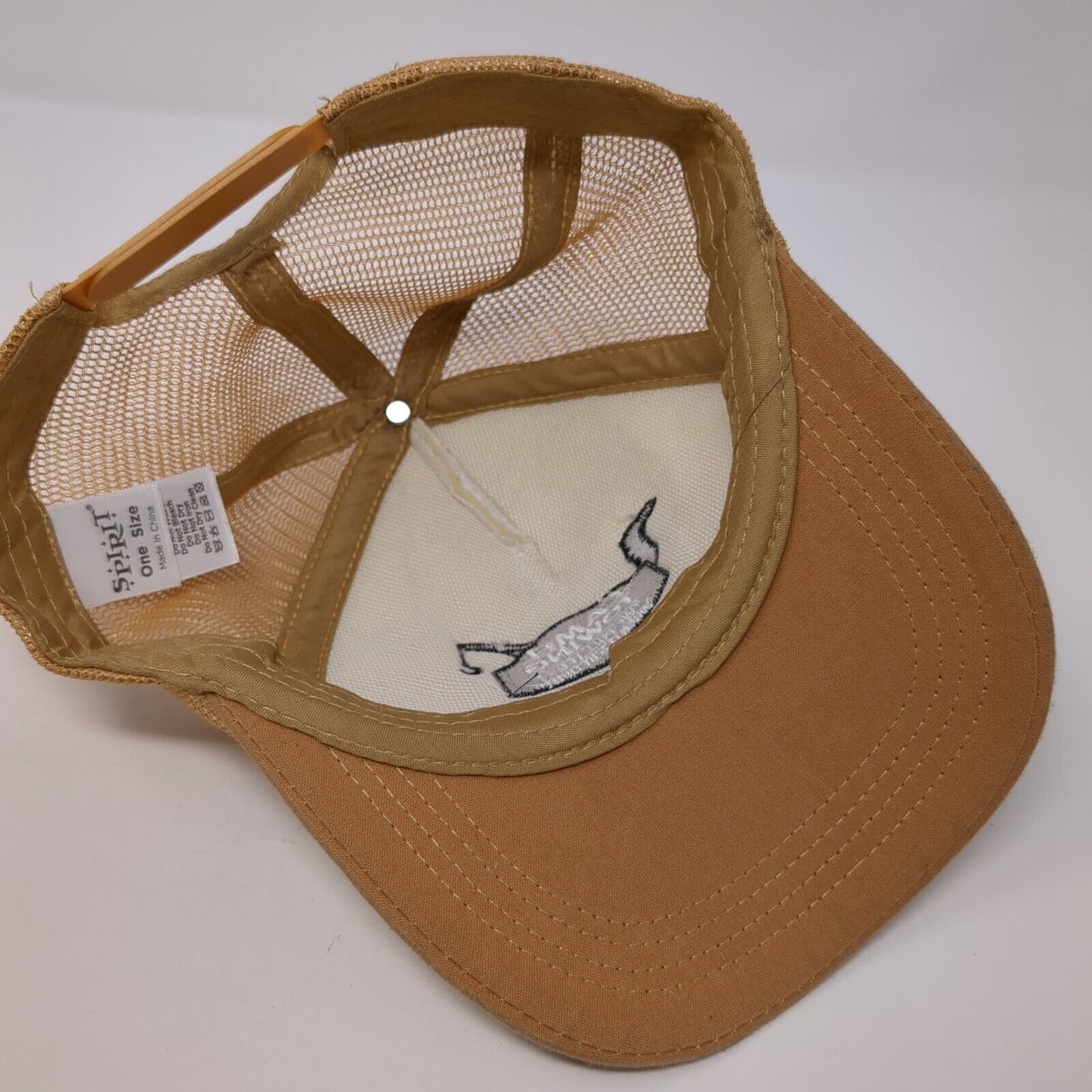 Camel Towing Snapback Trucker Hat Brown One Size Mesh Back Spirit