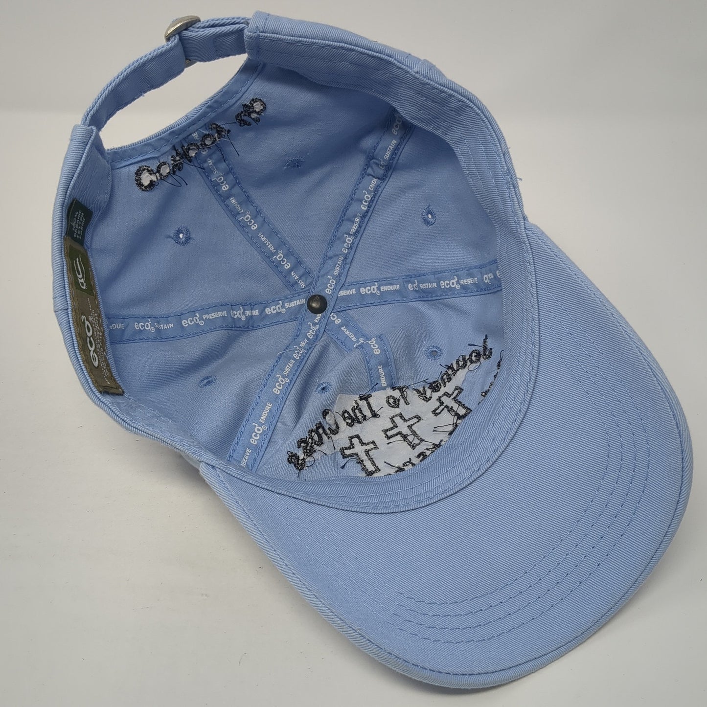 Journey To The Cross Cowboy Up Slideback Hat Blue One Size Outdoor Cap