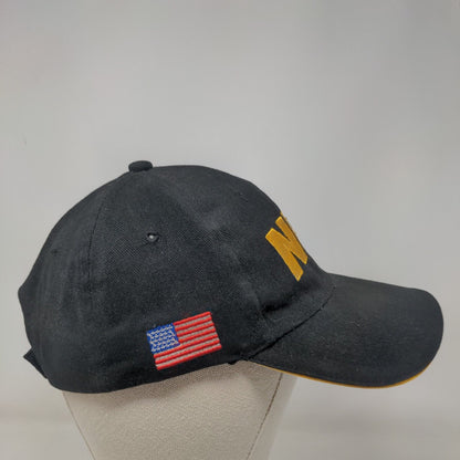 NRA Strapback Hat Black One Size Adjustable Patriotic Embroidered