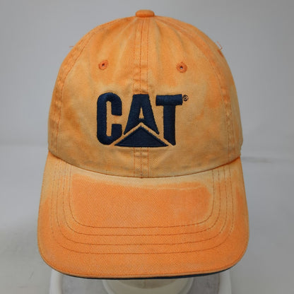 Caterpillar Baseball Cap Orange One Size Slideback Embroidered CAT Logo Hat