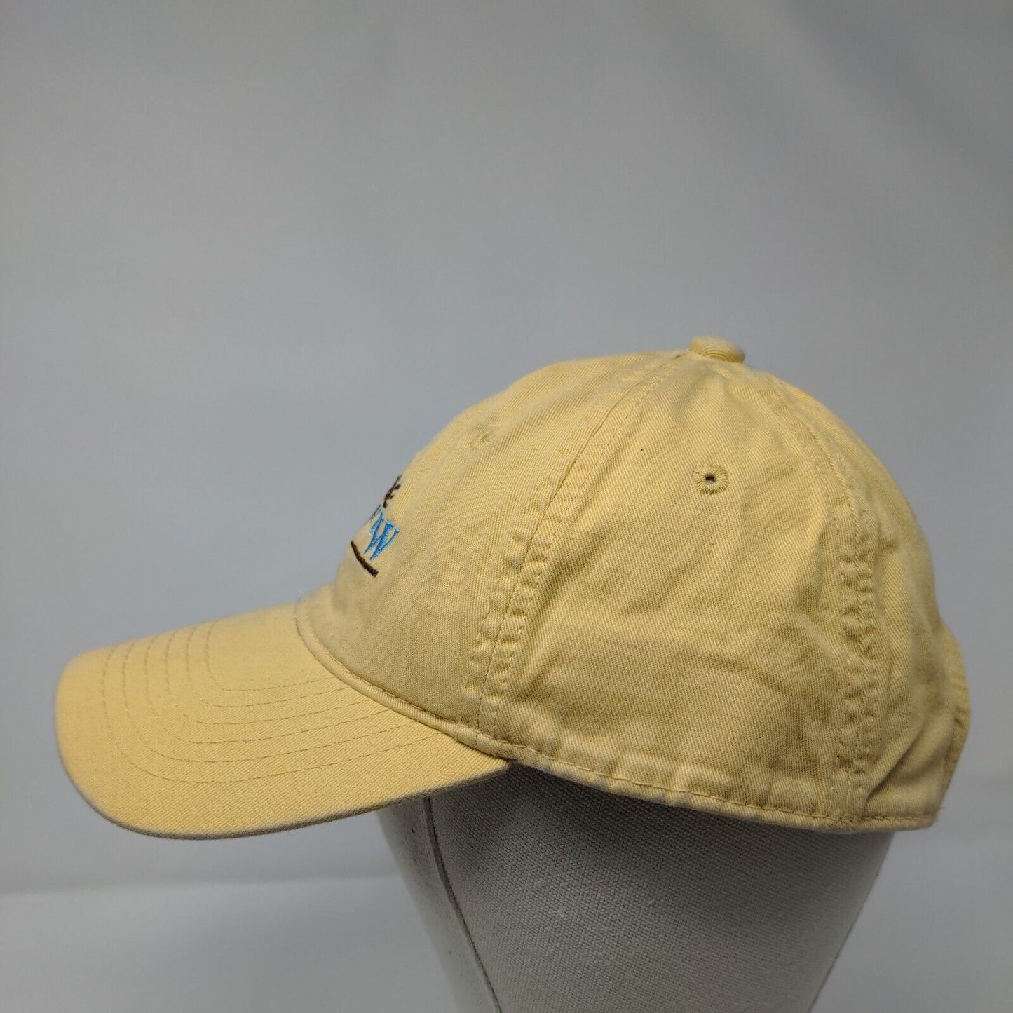 Land View Slideback Hat Yellow OSFA Embroidered Drift Creek Outdoors