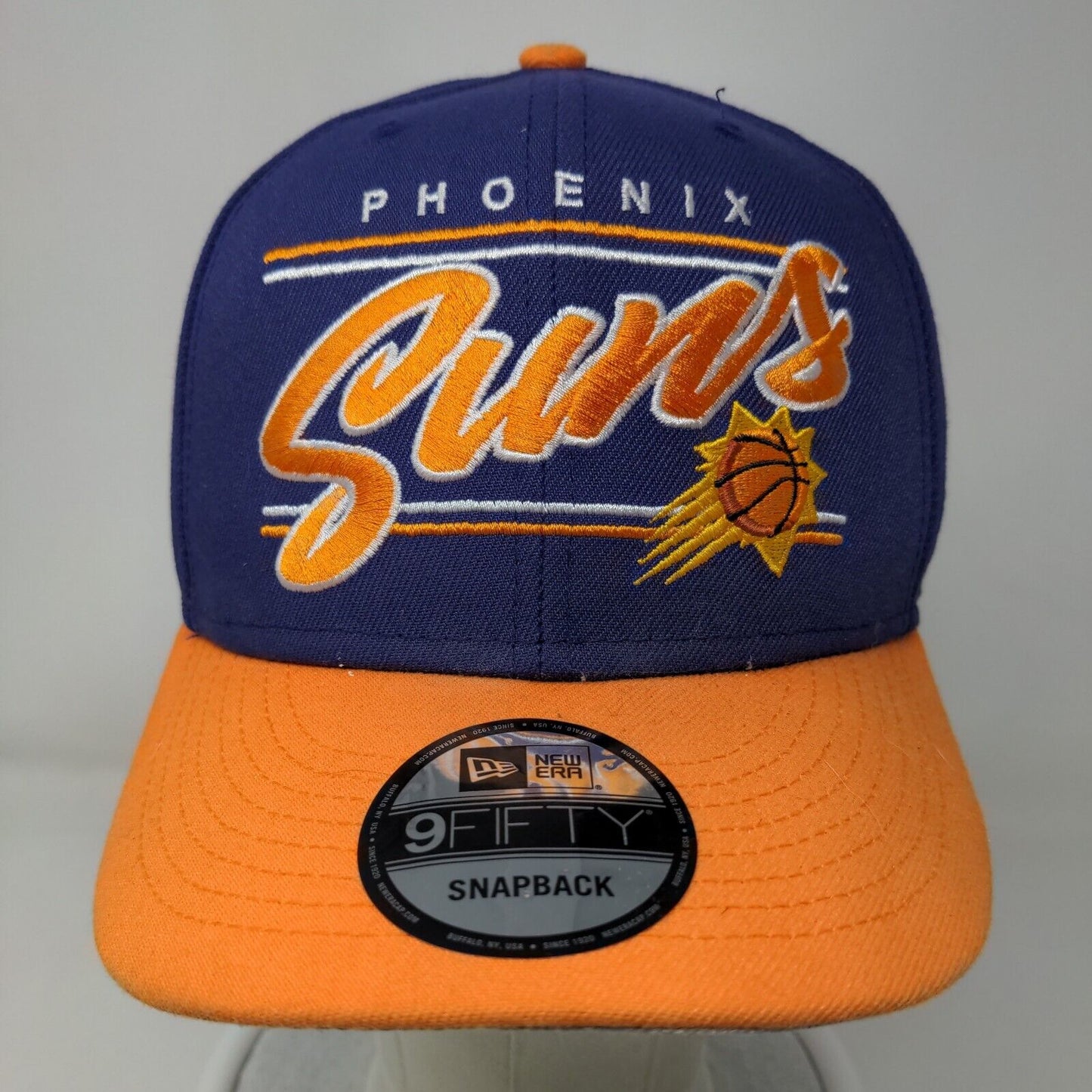 New Era Men's Snapback Hat Multicolor OSFM Embroidered Phoenix Suns Logo 9Fifty