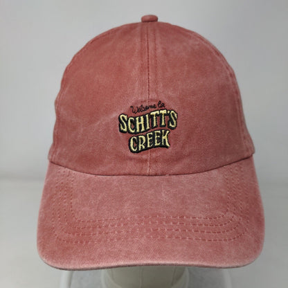 Welcome To Schitt's Creek Slideback Hat Red One Size Adjustable Embroidered