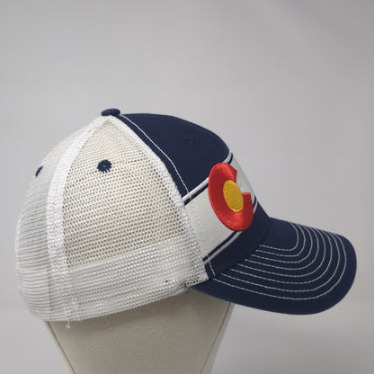 Colorado Cannaco Trucker Hat Blue OS Adjustable Embroidered Mesh Back Ouray