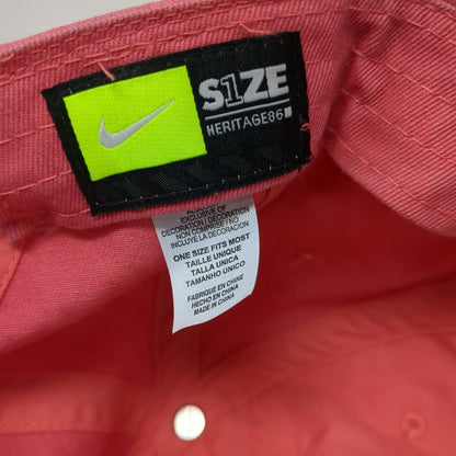 Nike Baseball Cap Pink One Size Heritage86 Adjustable Slideback Swoosh Hat