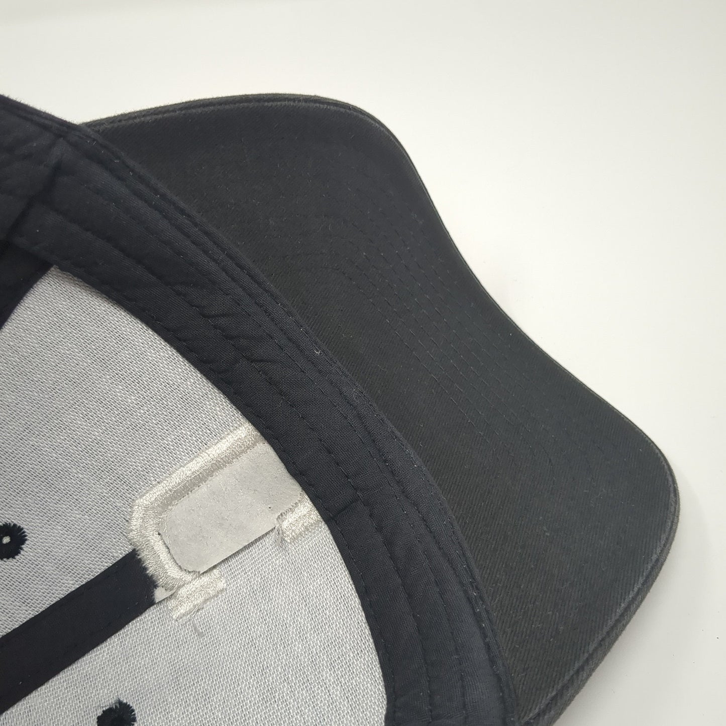 Letter C Strapback Hat Black One Size Adjustable Embroidered 6 Panel