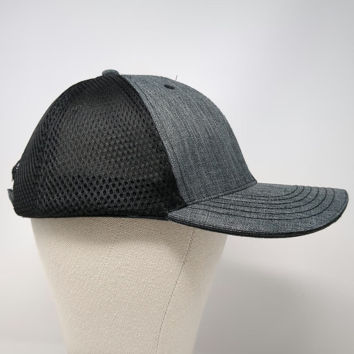 360 Apparel Baseball Cap Gray One Size Mesh Back Snapback Trimco Millwork Hat